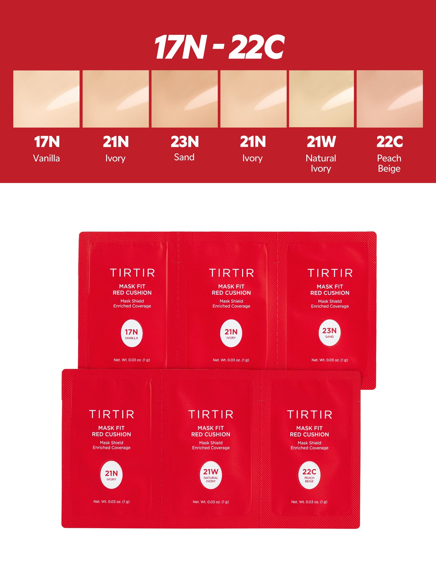 Mask Fit Red Cushion Sachet