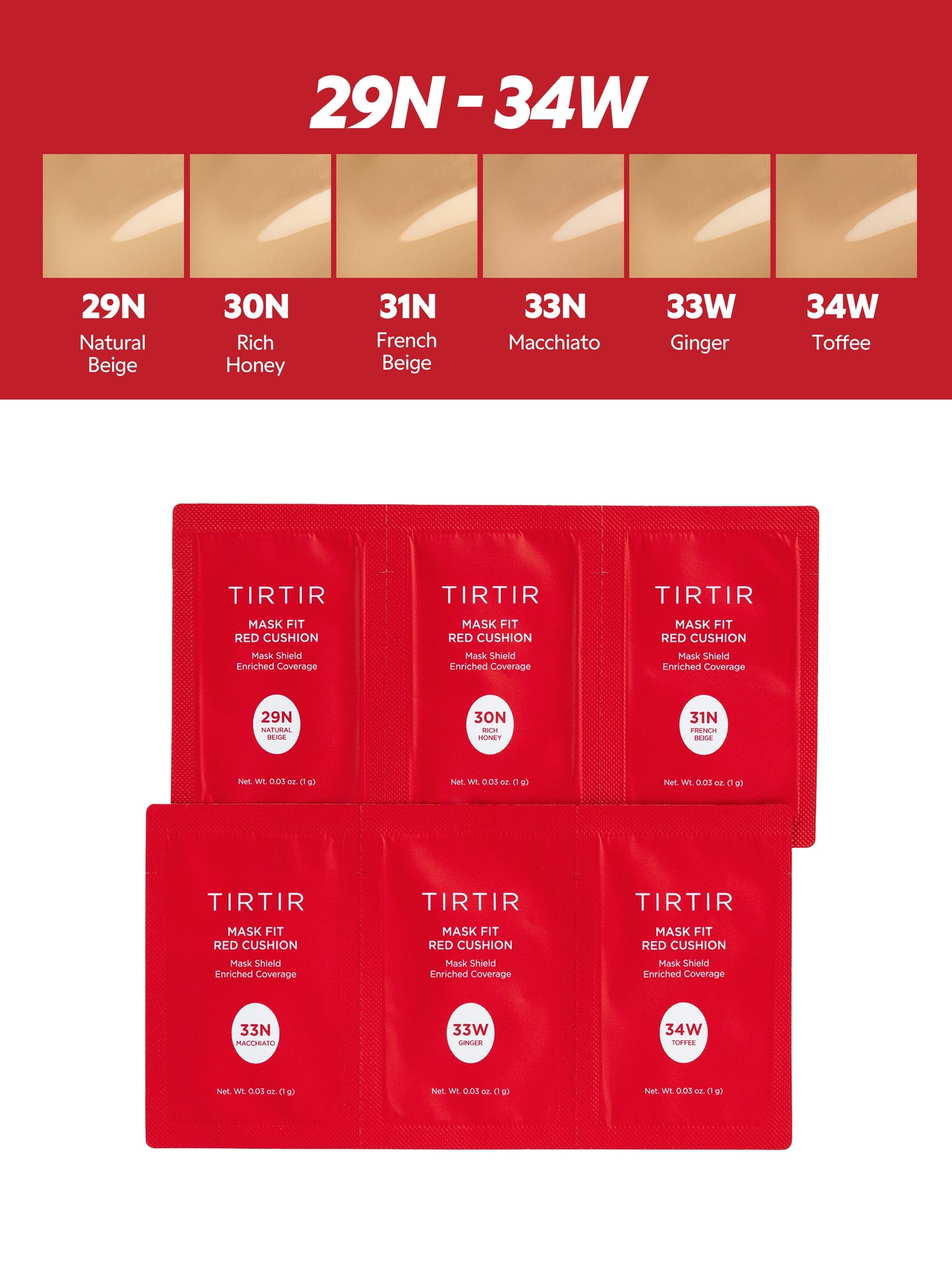 Mask Fit Red Cushion Sachet