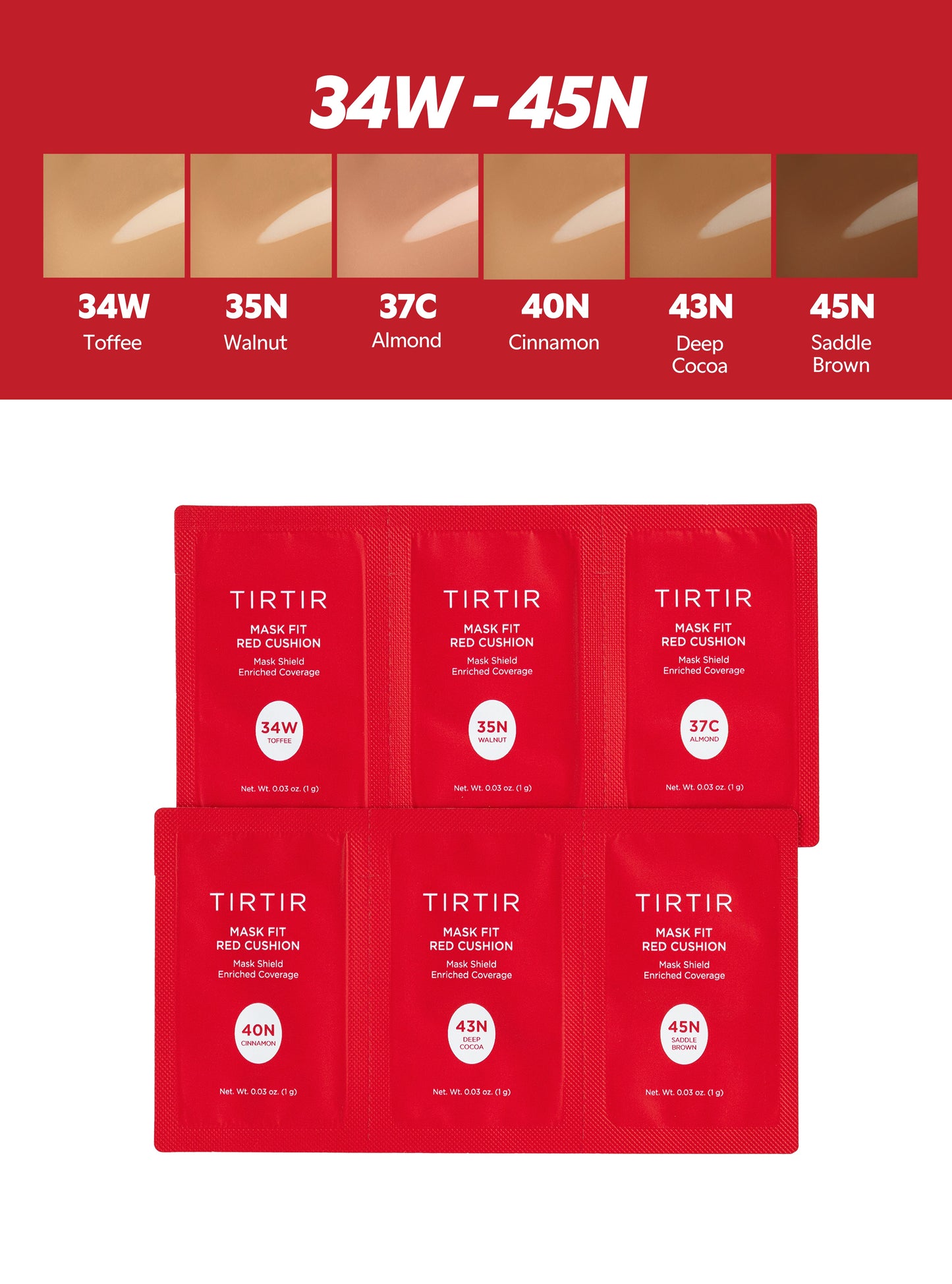 Mask Fit Red Cushion Sachet